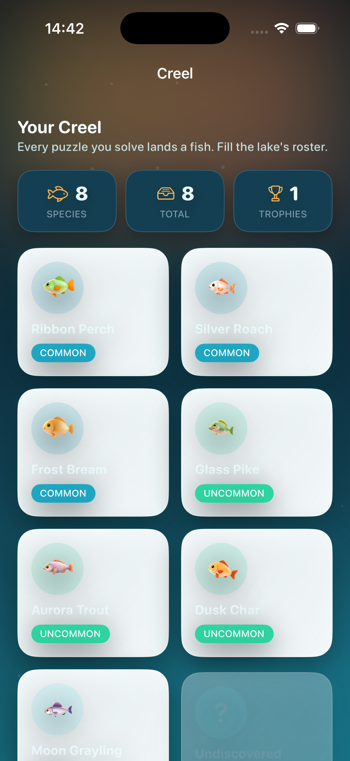 Creel collection of fish